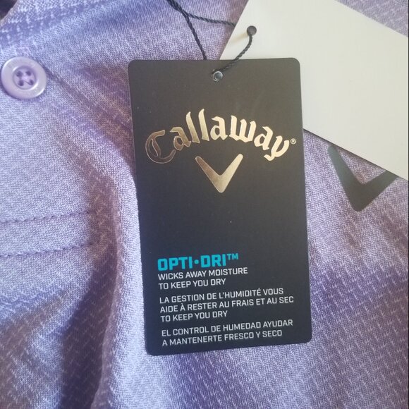 Callaway Opti-Dry Gold Polo Shirt (Fairy Wren) - Picture 6 of 8